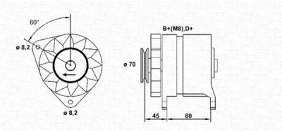 MAGNETI MARELLI 943356653010 -  Генератор